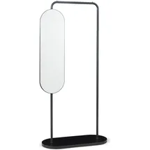 [en.casa] Garderobenständer Vamn 167 x 80 x 35 cm Schwarz