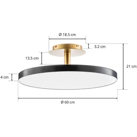 Umage Asteria Up Deckenleuchte LED, large - anthrazit