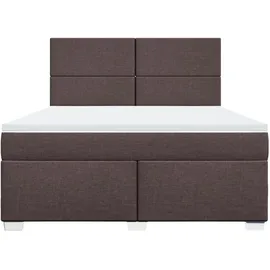 vidaXL Boxspringbett 180 x 200 cm Dunkelbraun
