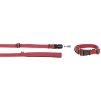 Kerbl GoLeyGo Set, Halsband + Trageband mit Adapter 25mm x 40-65cm, 2cm x 1,4-2m, rot, M, max60kg (Rabatt für Stammkunden 3%)