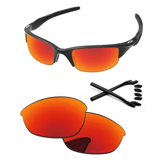 PapaViva Ersatzlinsen & Gummi-Kits für for Oakley Half Jacket 2.0 Feuerrot - Polarisiert