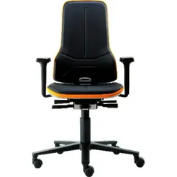 Basisstuhl NEON orange m. Gleiter u. A.-Hilfe - orange