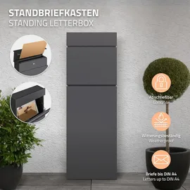 ML-Design Standbriefkasten Anthrazit