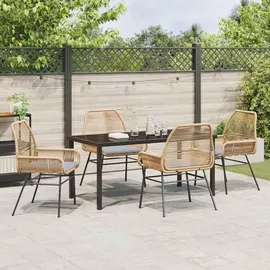 vidaXL Garten Essgruppe 5-tlg. Braun