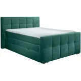 PLACES OF STYLE Boxspringbett PLACES OF STYLE "Rosà", grün, B:184cm L:224cm, Komplettbetten, Boxspringbett, H3/H3, H3/H4, H4/H4 möglich
