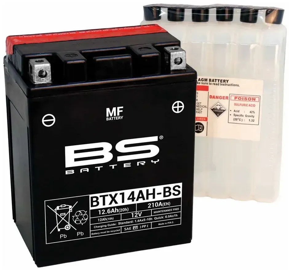 Bs Battery Btx14ah-bs Gelbatterie - Multicolor - One Size