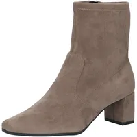 CAPRICE Damen Stiefeletten mit Absatz mit Reißverschluss Vegan, Braun (Cafe Stretch), 39 EU