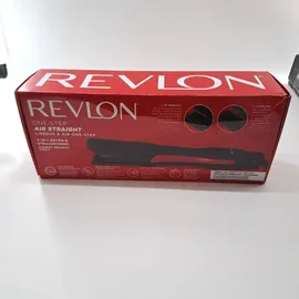 Revlon Glätteisen One-Step Air Straight Glättbürste, Warm, Schwarz, Rot