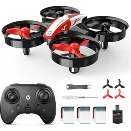 Holy Stone HS210 Mini Drohne für Kinder Anfänger,RC Quadcopter mit 3 Akkus Lange Flugzeit,Automatische Höhenhaltung,3D Flips,Headless Modus