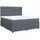 vidaXL Boxspringbett 180 x 200 cm Dunkelgrau