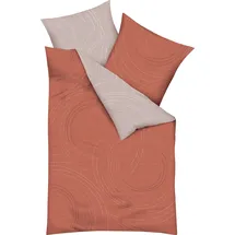 KAEPPEL Jaro Wendebettwäsche orange 135 x 200 cm + 2 x 80 x 80 cm