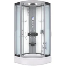 AcquaVapore D58-50T1 Komplettdusche 90 x 90 cm weiß ESG