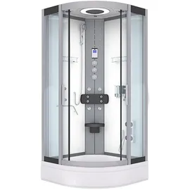 AcquaVapore D58-50T1 Komplettdusche 90 x 90 cm weiß ESG