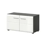 MID.YOU Sitzbank Salsa 80 x 44 x 37 cm weiß hochglänzend / weiß