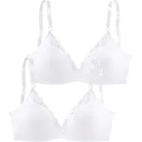 PETITE FLEUR Bralette-BH Damen 2x weiß Gr.90A