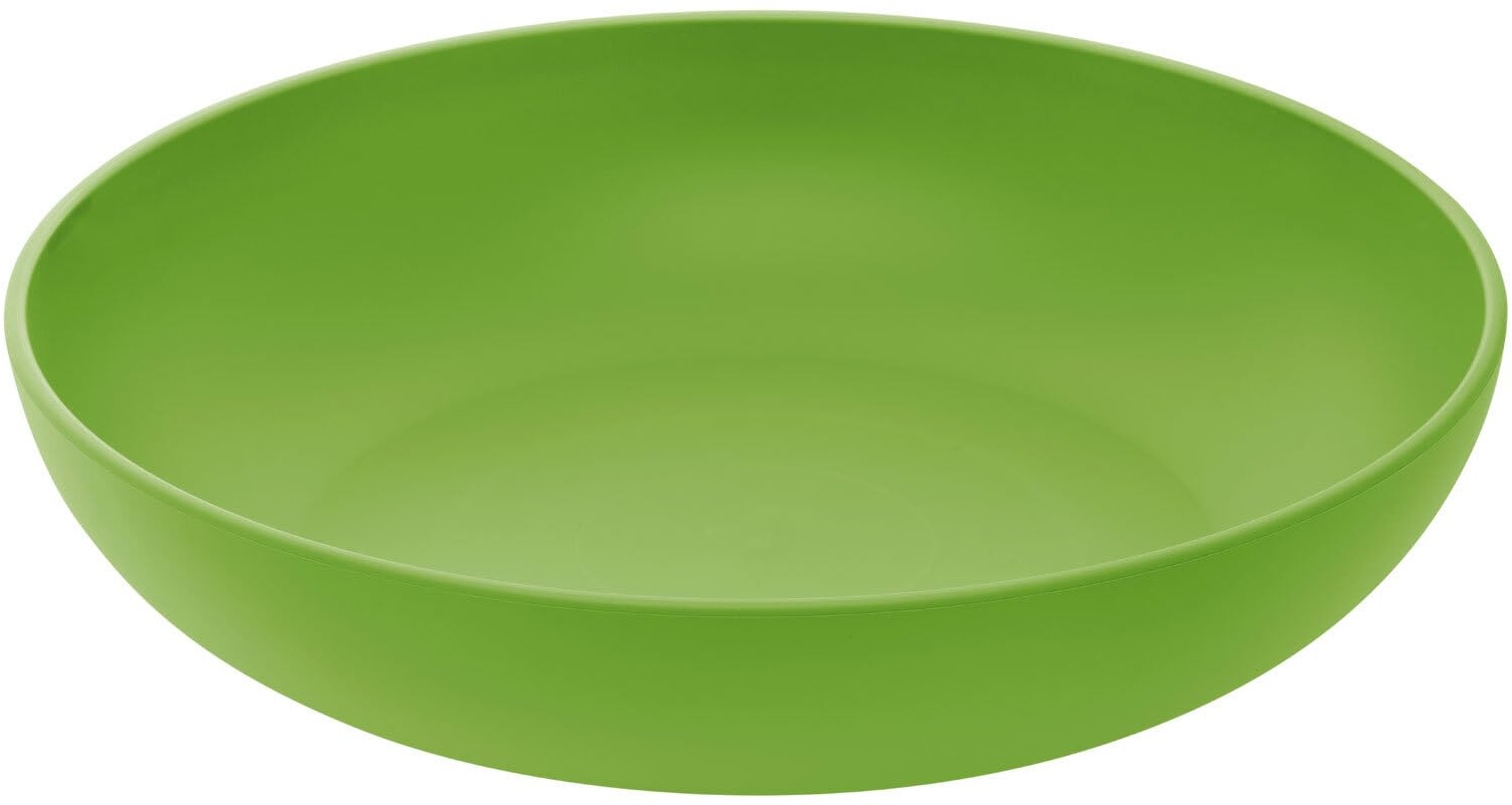 Magu Natur-Design Obstschale Grün Ø 26 cm aus einem Polymer aus natürlichen Materialien Servierschüssel Salatschüssel Obstschüssel