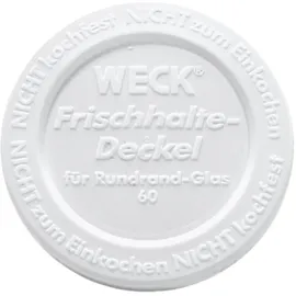 Weck 5x Weck Frischhaltedeckel, Einmachgläser, Weiss