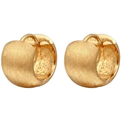 Elli PREMIUM Creole 925 Sterling Silber Trend Ohrringe goldfarben Damen 