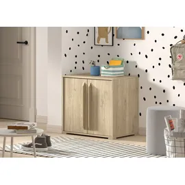 Vipack Stauraumbett Sam 90 x 200 cm Eiche dekor beige