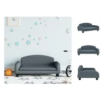 vidaXL Kindersofa Dunkelgrau 70x45x30 cm Stoff