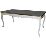 Casa Padrino Esstisch Barock Esstisch leicht Cremebarben/Gold 200 cm x 90 cm- Esszimmer Tisch - Antik Stil Möbel - Limited Edition