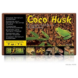 Exo Terra Terrarien-Substrat Coco Husk – tropisches Terrarium-Substrat (Kokoschips Brikett) 7 l