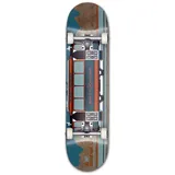 Mob Skateboards Skateboard Ridgeway 8.0 Complete - Komplettboard 31.875 x 8 Zoll (fertig montiert -, 1-St., Wagon mit Bergen - Blau-Orange), Board aus Ahornholz - Skateboard für Jugendliche, Erwachsene blau|orange