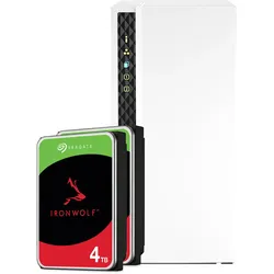 QNAP TS-233 8TB Seagate IronWolf NAS-Bundle NAS inkl. 2x 4TB Seagate IronWolf 3.5 Zoll SATA Festplatte