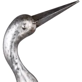 ETC Shop LED Solarleuchte, Kranich grau, Höhe 77 cm