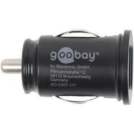 goobay Dual USB Auto Ladegerät 15,5W 12V/24V schwarz