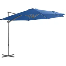 vidaXL Ampelschirm mit Stahlmast Ø 300 cm azurblau 46999