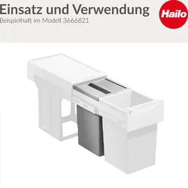 HAILO Inneneimer 15 l Hellgrau