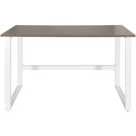 HJH Office Schreibtisch Workspace Light I Walnuss / Weiß