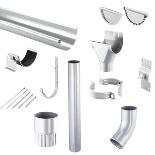 Titanzink Dachrinnen Sparpaket 6 m | Ø 125/90 mm