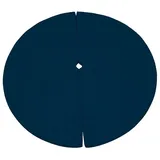FORTISLINE Pole Dance Matte Dunkelblau Schutzmatte Sturzmatte Tanzmatte 2-teilig Training Ø 120 x 10cm Fitnessstange rutschfest platzsparend Trainingsschutz Lifestyle Poledance