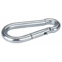 Kerbl Karabinerhaken 8 mm 6 Stück, verzinkt