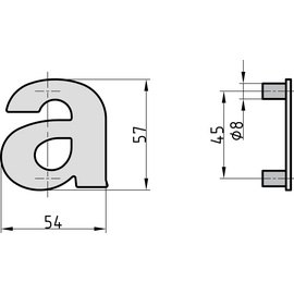 BASI 7300-0012 Hausnummerntafel Edelstahl