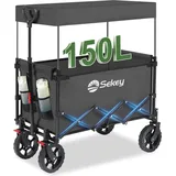 Sekey Bollerwagen faltbar grau