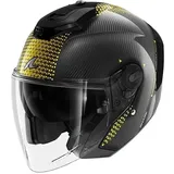 Shark RS Jet Carbon Ikonik, Jethelm - Schwarz/Gold - S