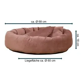 Rohrschneider Hundekissen Denver 68 x 68 cm rosa