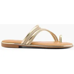 Zehentrenner - Damen - gold