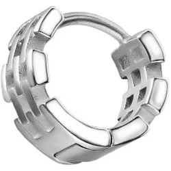 Firetti Single-Creole »Schmuck Geschenk Ohrschmuck einzeln Chain Reaction« Firetti edelstahlfarben