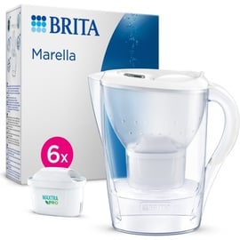 Brita Marella weiß + 6 Maxtra Pro Kartuschen