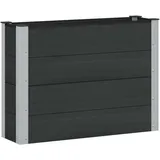 vidaXL Hochbeet 100 x 30 x 72 cm Schwarz