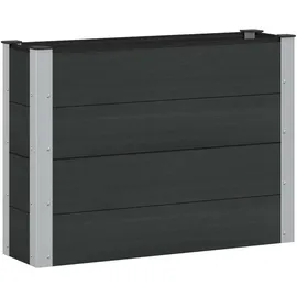 vidaXL Hochbeet 100 x 30 x 72 cm Schwarz