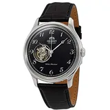 Orient Herrenuhr, Modell RA-AG0016B10B. Edelstahluhr, schwarzes Armband und schwarzes Zifferblatt. Analoge Uhr für Männer. WR 30 mt. - Schwarz/Schwarz