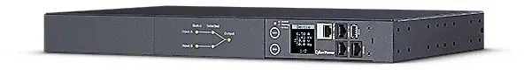 CyberPower PDU44005, Rackmount 1U, ATS PDU, Switched, ATS Eingang (2) 230V/16A IEC-320 C19, Ausgang 10A/IEC-320 C13 (12), SNMP-Netzwerkanschluss, PowerPanel Software