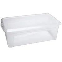 flink & sauber Aufbewahrungsbox 5,0 l Kunststoff 33,5 x 19,0 x 11,0 cm transparent