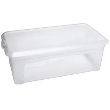 flink & sauber Aufbewahrungsbox 5,0 l Kunststoff 33,5 x 19,0 x 11,0 cm transparent