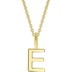 Ketten-Anhänger ONE ELEMENT "Buchstabe E Buchstaben Anhänger aus 333 Gelbgold", gold, Schmuckanhänger, Damen, E, Gelbgold 333, Damen Gold Schmuck Buchstabe E